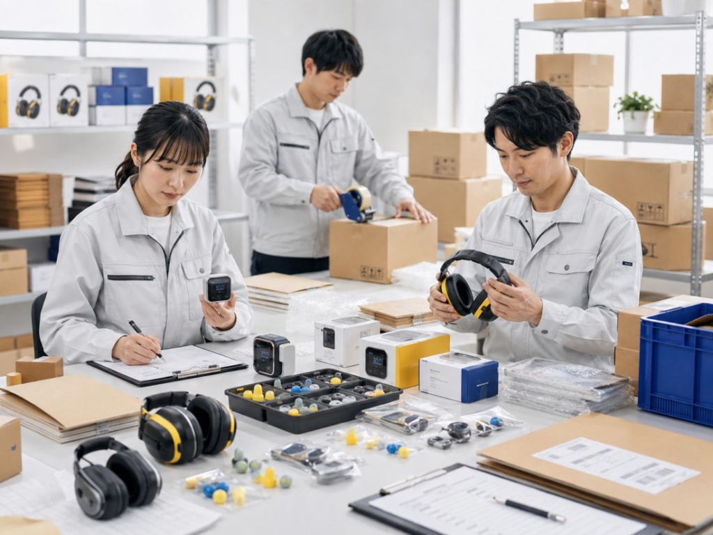 検品・梱包・出荷管理の様子